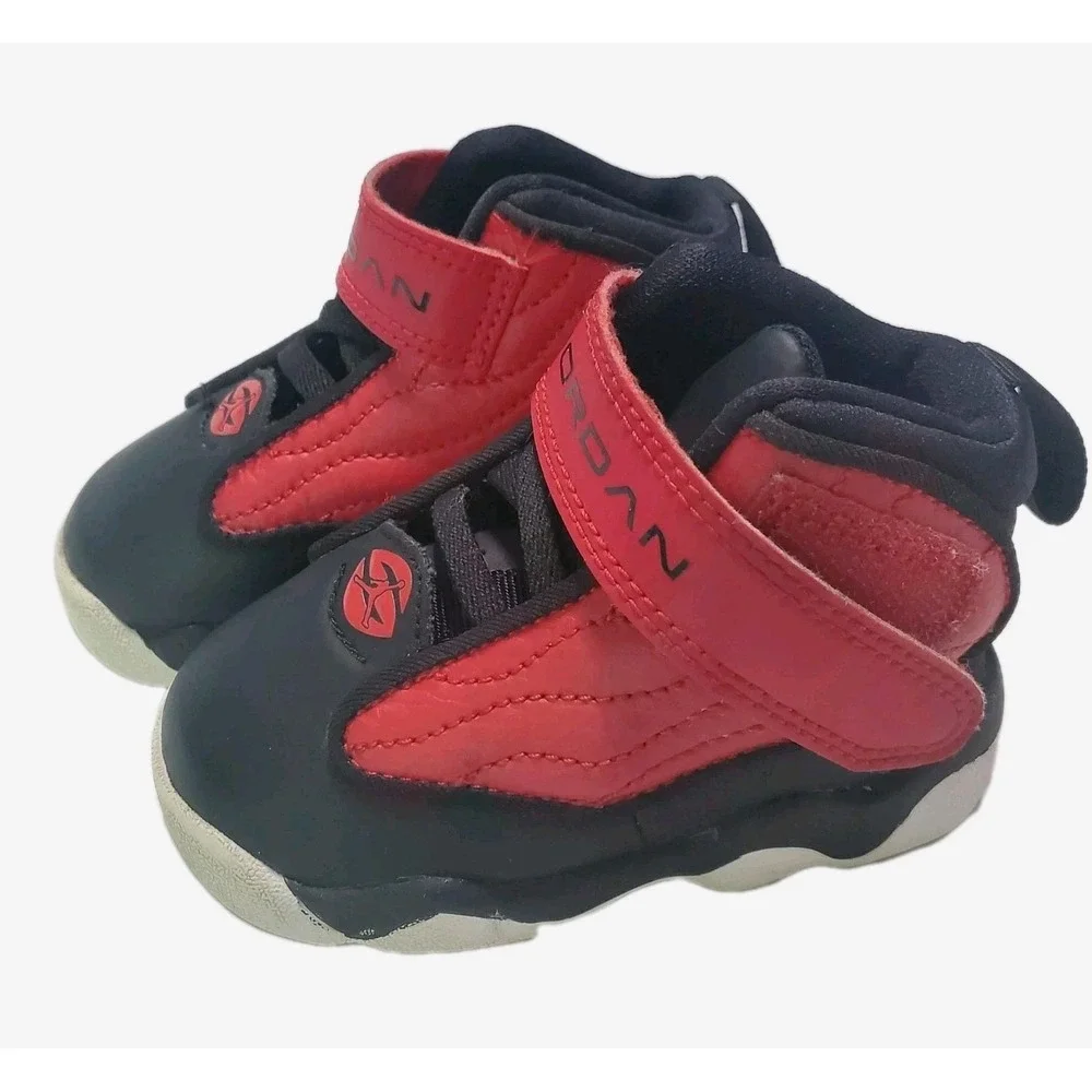 Nike Air Jordan Pro Strong BT Toddler Black‎ Red White 407486-601 Size 4C
